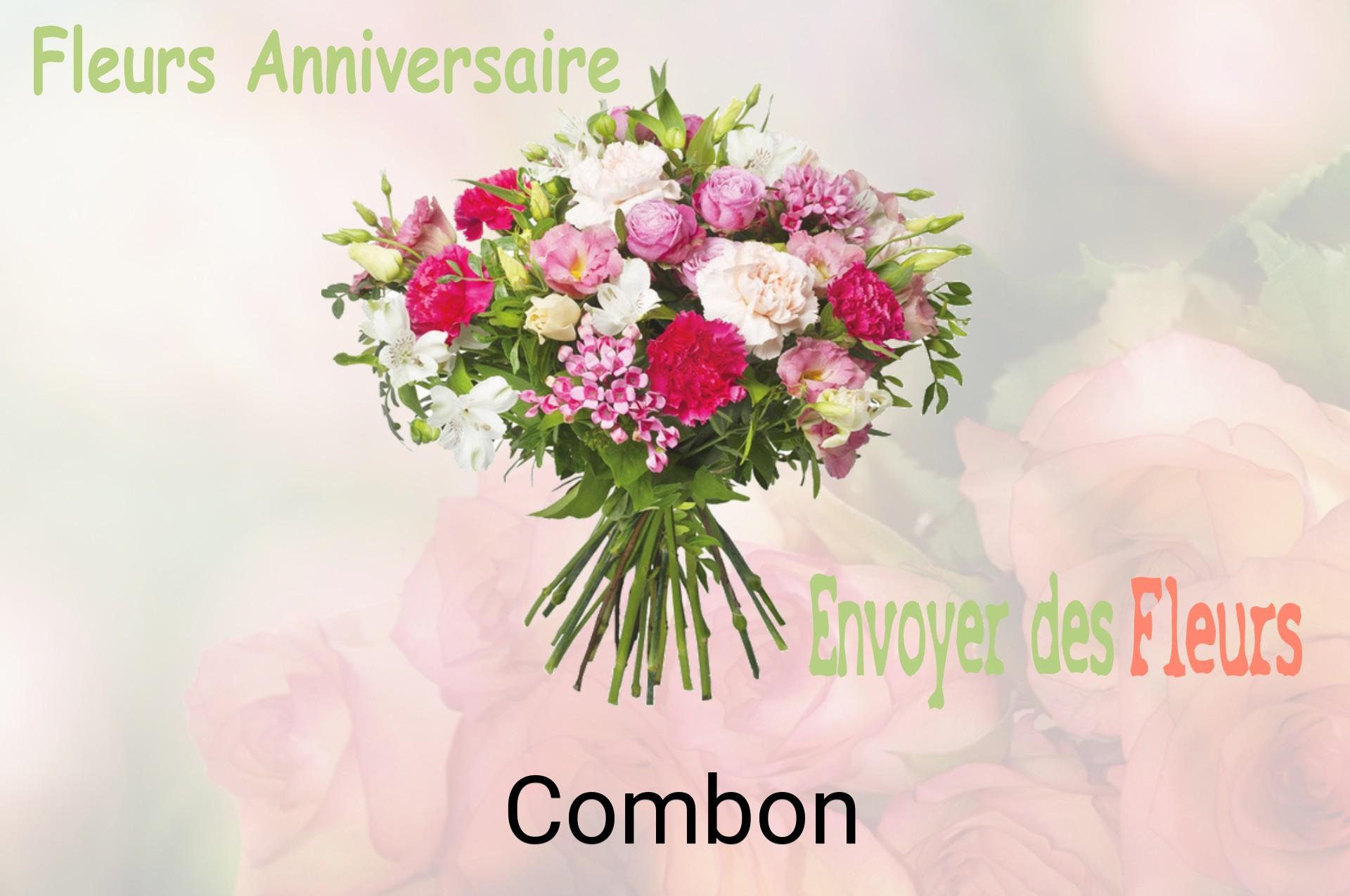 Bouquet de fleurs d’anniversaire livré à Combon